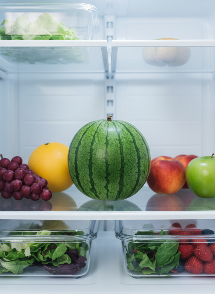 Small round Icebox watermelon perfect for refrigerator
